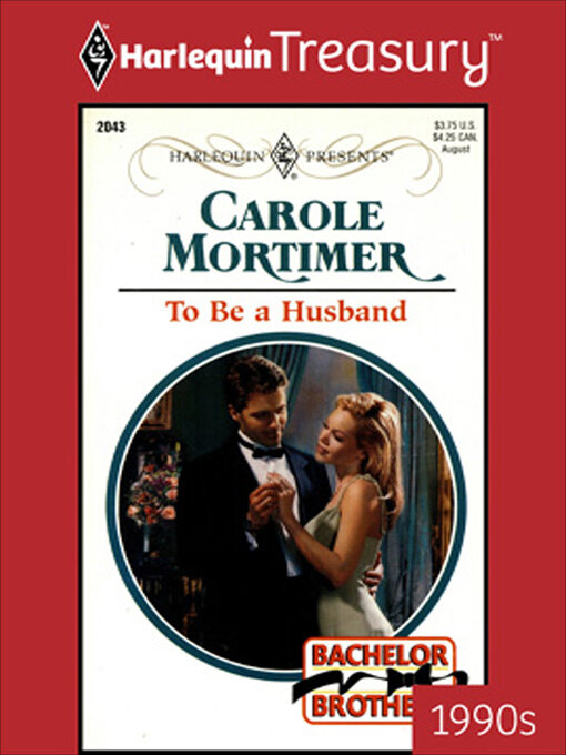 Title details for To Be a Husband by Carole Mortimer - Available